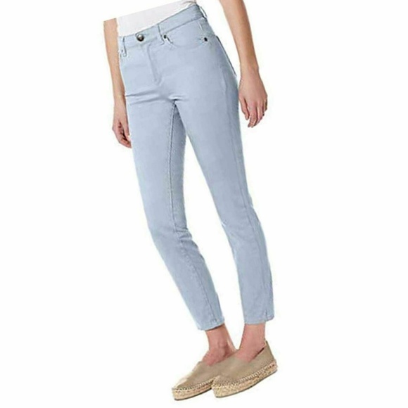 stretch ankle grazer jeans